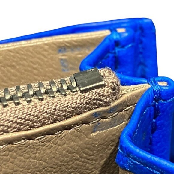 BOTTEGA VENETA Blue Intrecciato Wallet - Picture 6 of 9